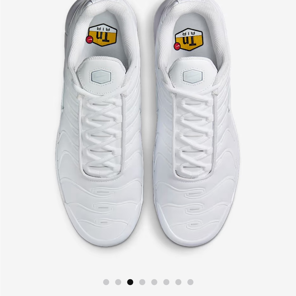 Nike White Air Max Plus Golf Shoes - Size 7 - Brand New with tags